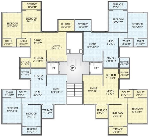  garden-floraa Images for Cluster Plan of Aditya Builders Pune Garden Floraa