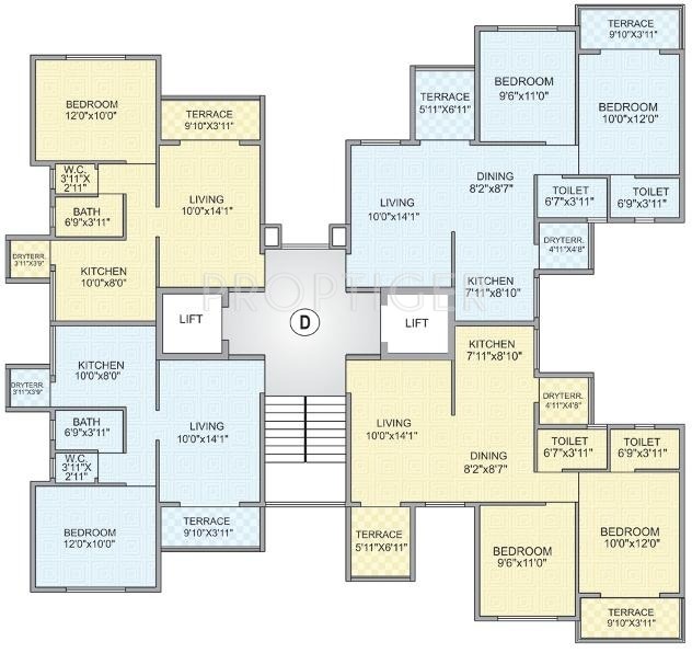  garden-floraa Images for Cluster Plan of Aditya Builders Pune Garden Floraa