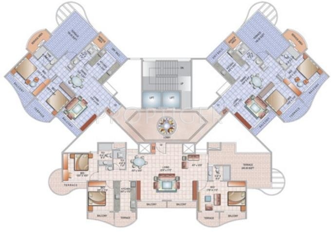  sai-pearls Tower2 Cluster Plan