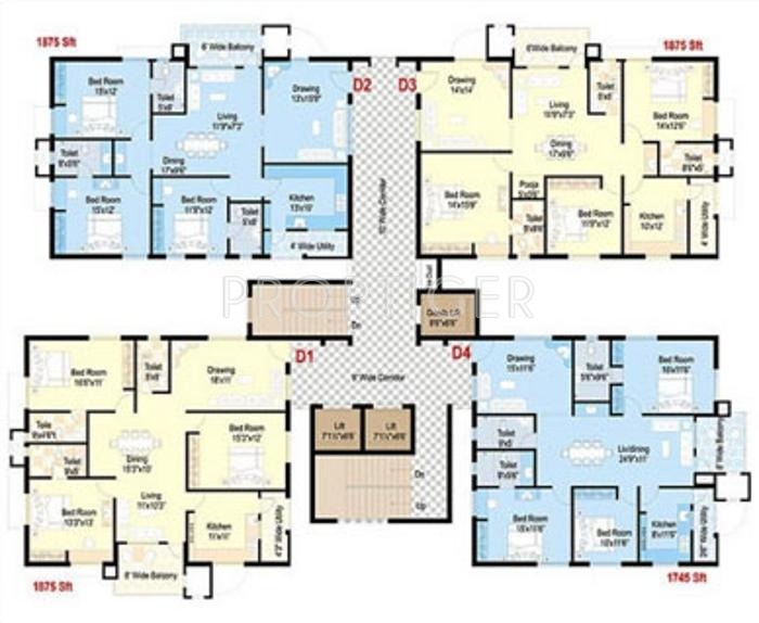 Images for Cluster Plan of Aparna Constructions Towers