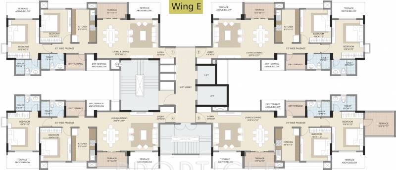  splendour Images for Cluster Plan of Kalpataru Splendour
