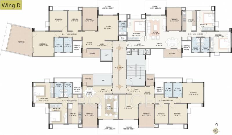  splendour Images for Cluster Plan of Kalpataru Splendour