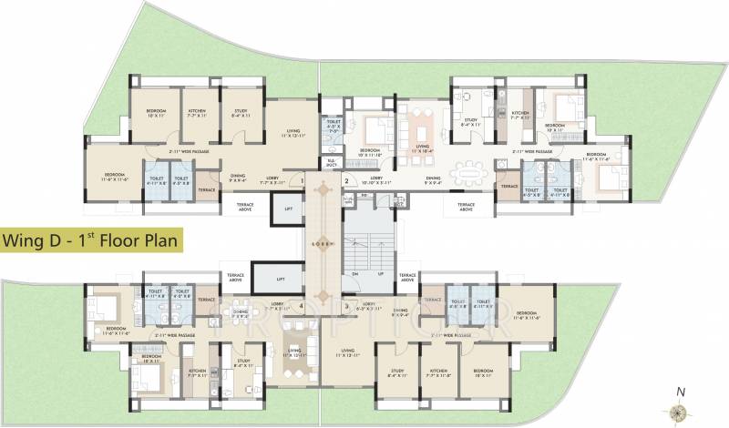 splendour Images for Cluster Plan of Kalpataru Splendour