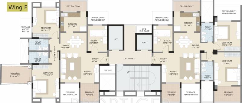  splendour Images for Cluster Plan of Kalpataru Splendour
