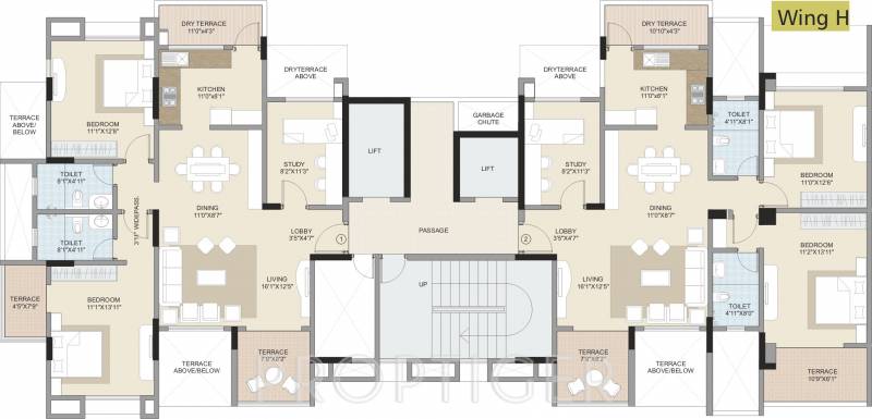  splendour Images for Cluster Plan of Kalpataru Splendour