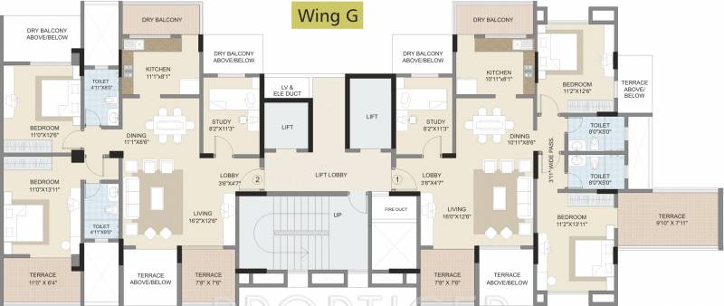  splendour Images for Cluster Plan of Kalpataru Splendour