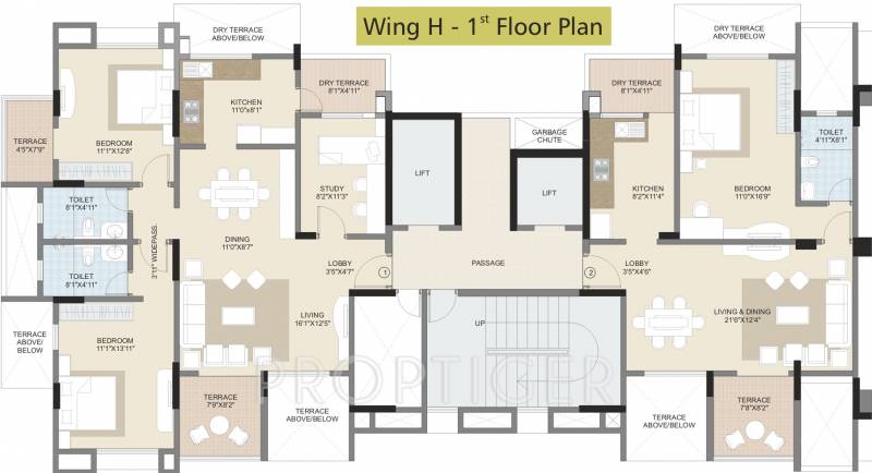  splendour Images for Cluster Plan of Kalpataru Splendour
