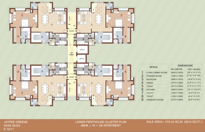  kasa-isles Images for Cluster Plan of Jaypee Kasa Isles