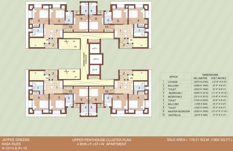  kasa-isles Images for Cluster Plan of Jaypee Kasa Isles