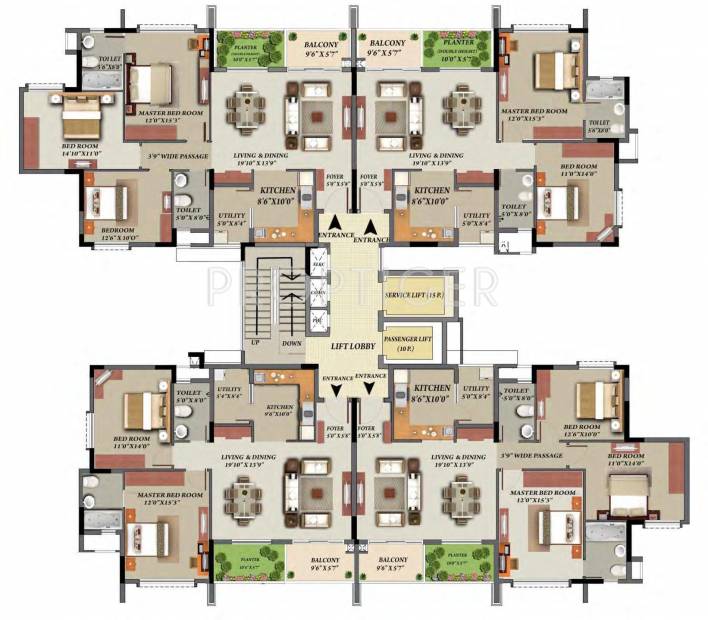 Images for Cluster Plan of Mantri Glades