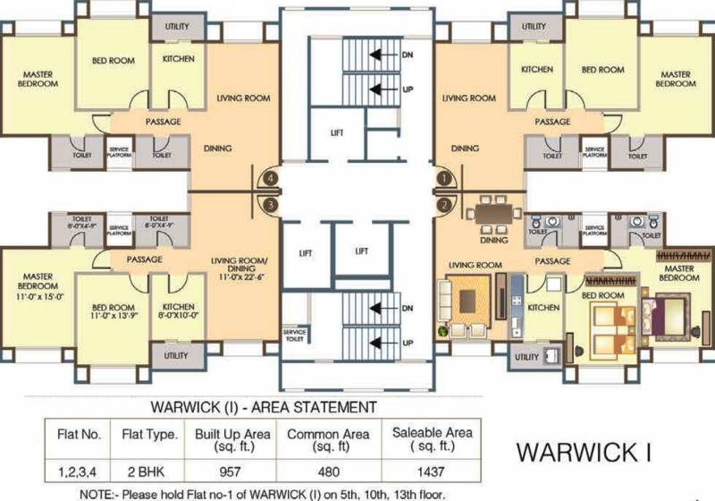  parks-apartment Images for Cluster Plan of Hiranandani Parks Apartment
