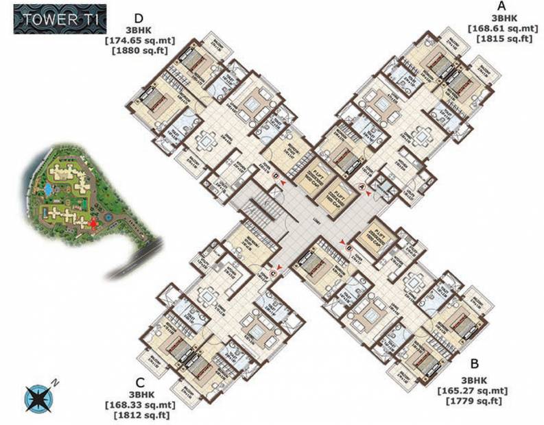  waterfront Images for Cluster Plan of Pashmina Waterfront