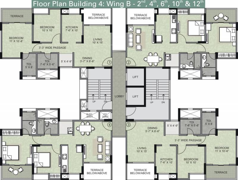  serenity Images for Cluster Plan of Kalpataru Serenity