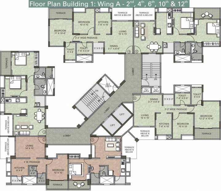  serenity Images for Cluster Plan of Kalpataru Serenity