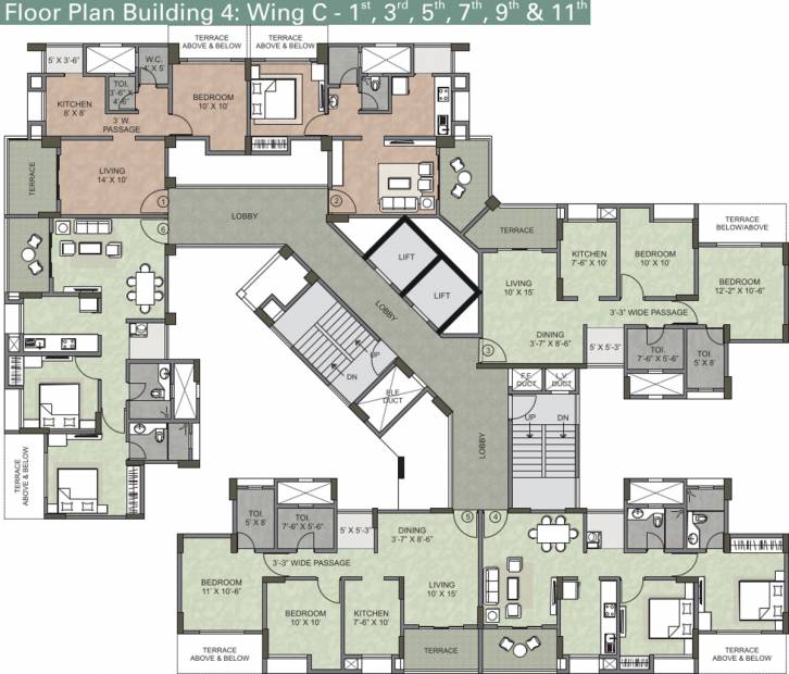  serenity Images for Cluster Plan of Kalpataru Serenity