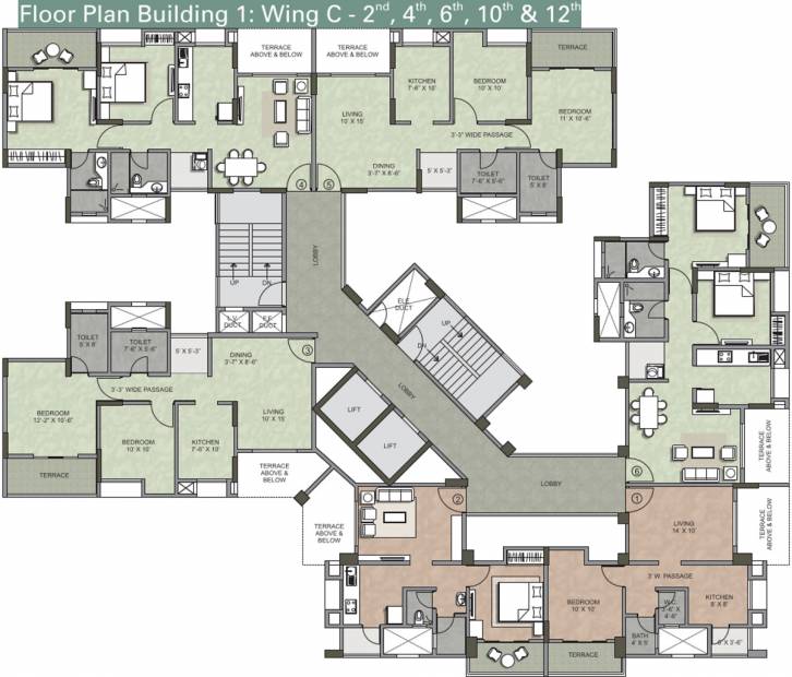 serenity Images for Cluster Plan of Kalpataru Serenity