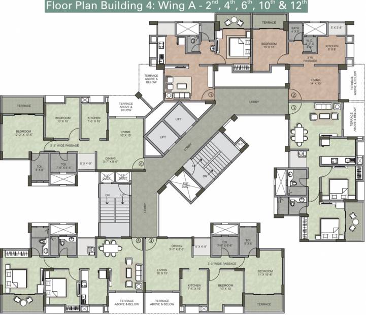  serenity Images for Cluster Plan of Kalpataru Serenity