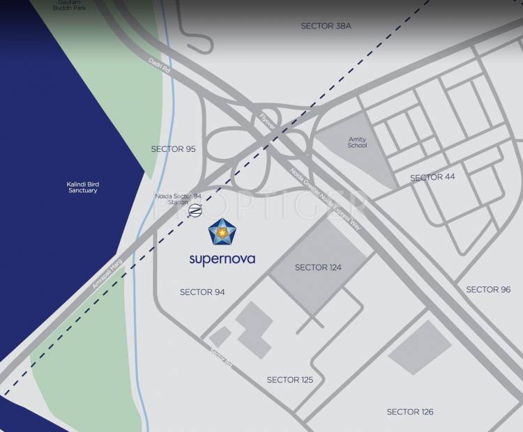  supernova Images for Location Plan of Supertech Supernova