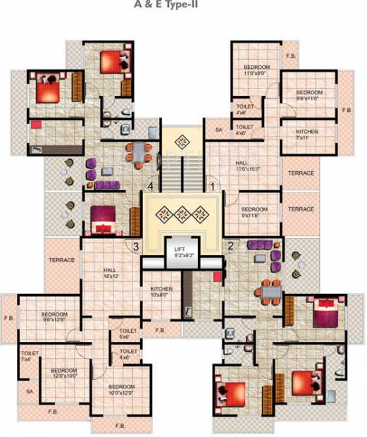 Images for Cluster Plan of Mohan Suburbia