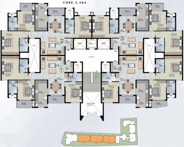  silver-crest Images for Cluster Plan of Prestige Silver Crest