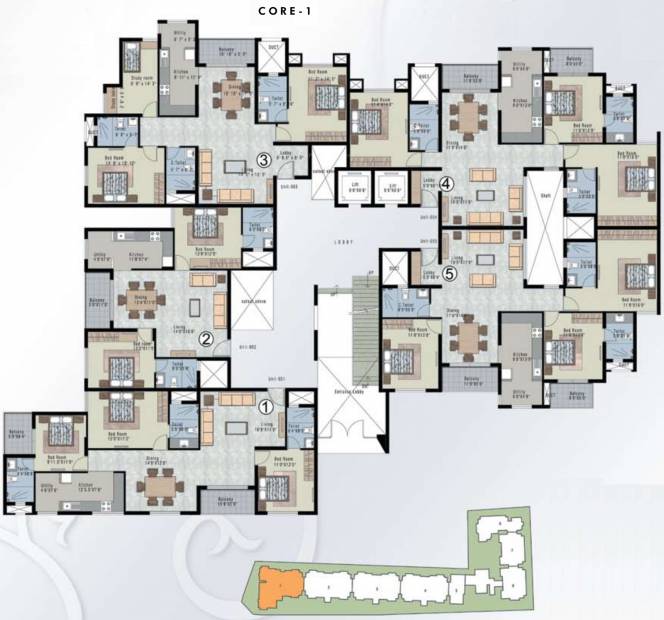  silver-crest Images for Cluster Plan of Prestige Silver Crest