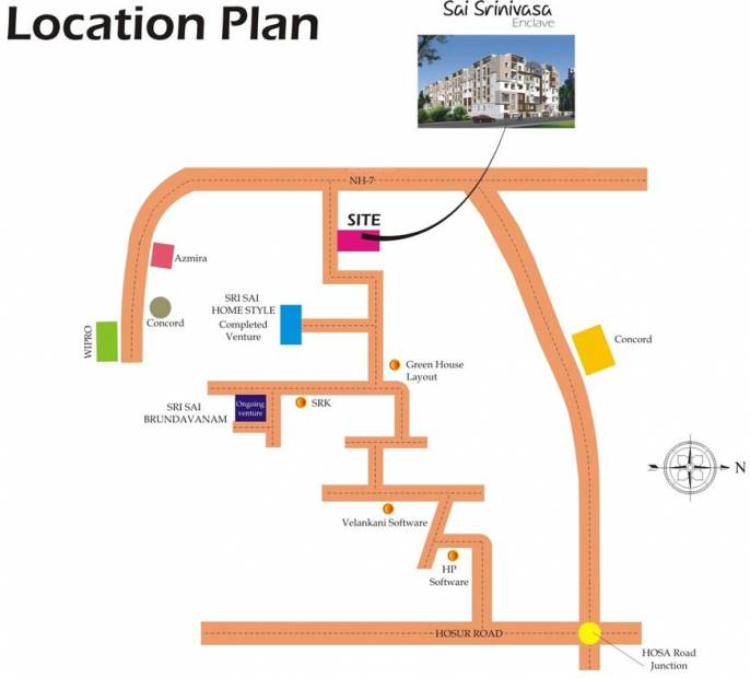 Images for Location Plan of Mahaghar Sai Srinivasa Enclave