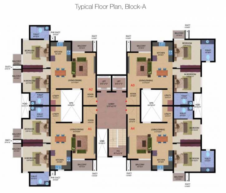  rosedale Tower A Cluster Plan
