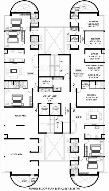  platinum Tower 1 Cluster Plan