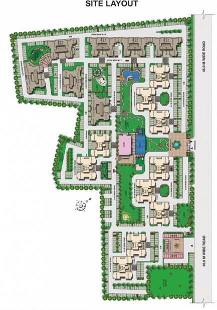  residency Images for Site Plan of Omaxe Residency