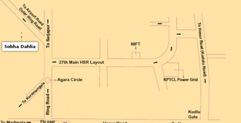  dahlia Images for Location Plan of Sobha Dahlia
