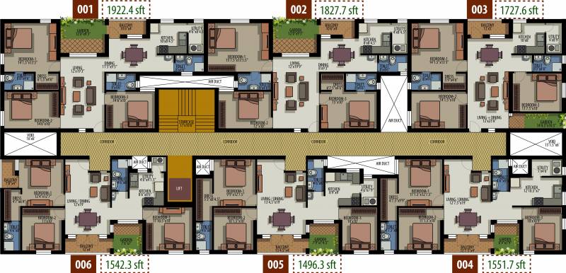 Images for Cluster Plan of House of Colors Floating Gardens