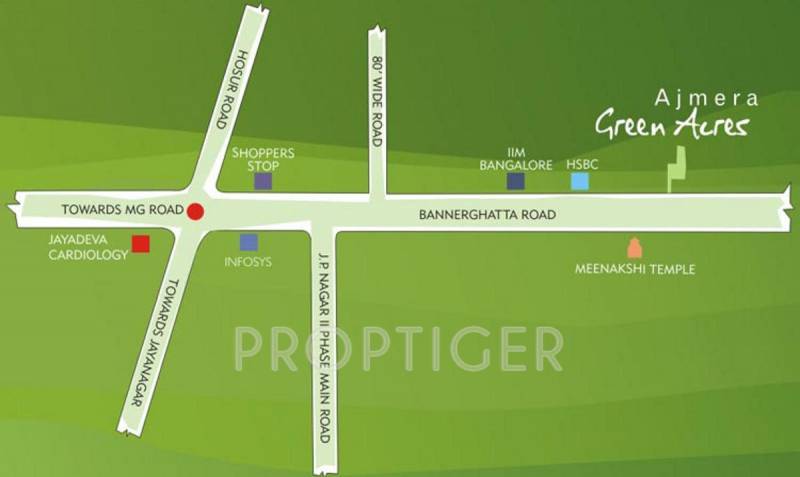  green-acres Images for Location Plan of Ajmera Green Acres
