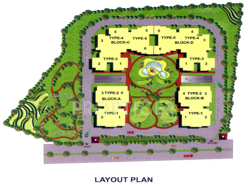 jkg-construction amba-g-residency Layout Plan