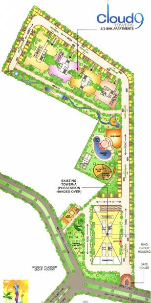 Images for Site Plan of Rishabh Buildcon Cloud9 Towers