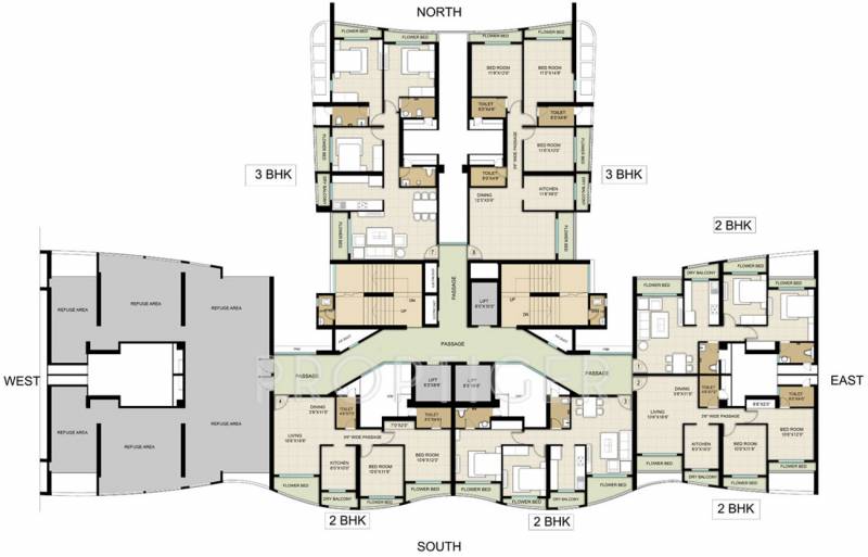  majestic-towers Images for Cluster Plan of HDIL Majestic Towers