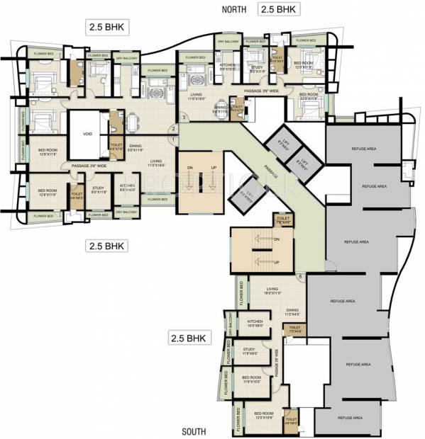  majestic-towers Images for Cluster Plan of HDIL Majestic Towers