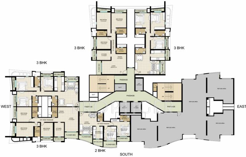  majestic-towers Images for Cluster Plan of HDIL Majestic Towers