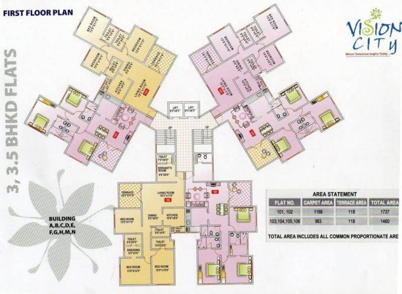  phase-i-vision-city Images for Cluster Plan of Siddhivinayak Phase I Vision City