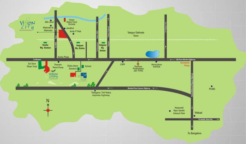  phase-i-vision-city Images for Location Plan of Siddhivinayak Phase I Vision City