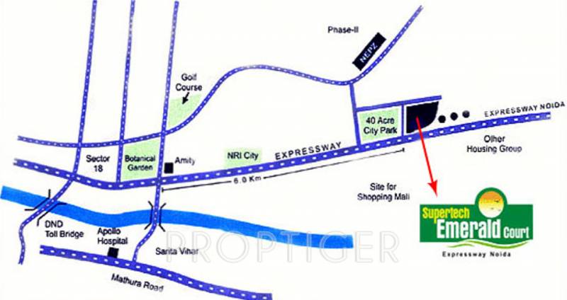 Images for Location Plan of Supertech Emerald Court