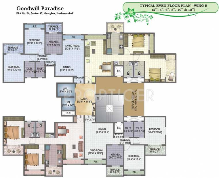  paradise Images for Cluster Plan of Goodwill Paradise