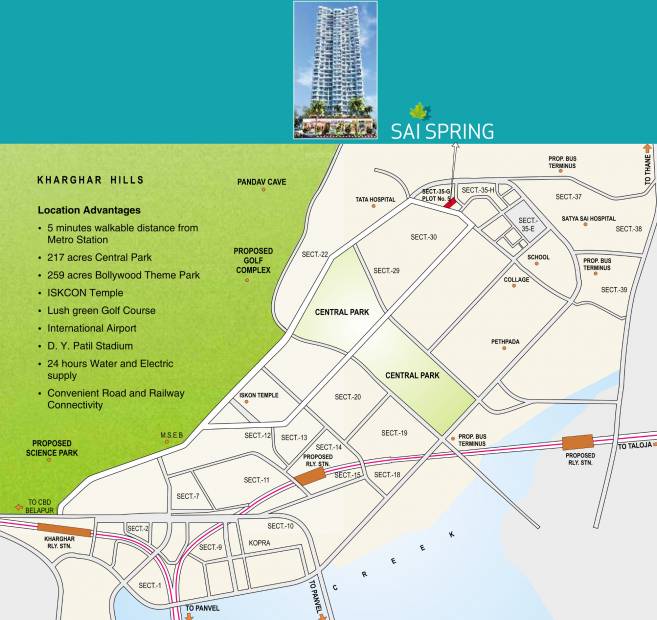  sai-spring Images for Location Plan of Paradise Sai Spring