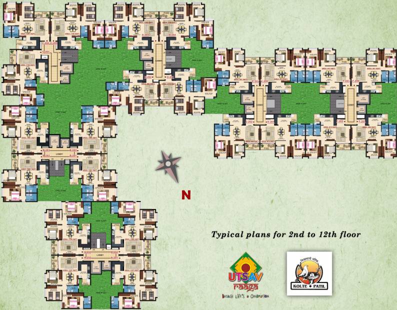  raaga Images for Cluster Plan of Kolte Patil Raaga