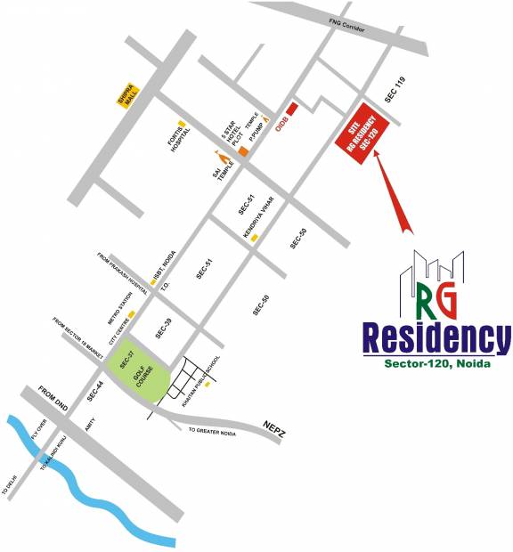  residency Images for Location Plan of RG Residency