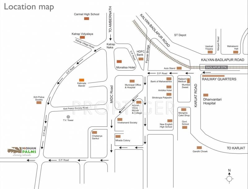  palms Images for Location Plan of Mohan Palms