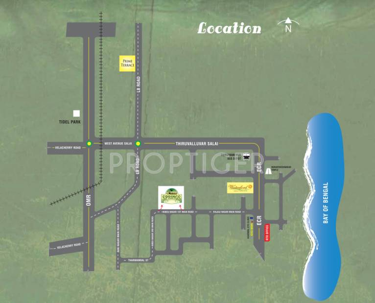  springs Images for Location Plan of Appaswamy Springs