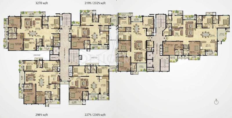  quiescent-heights Images for Cluster Plan of Raheja Quiescent Heights