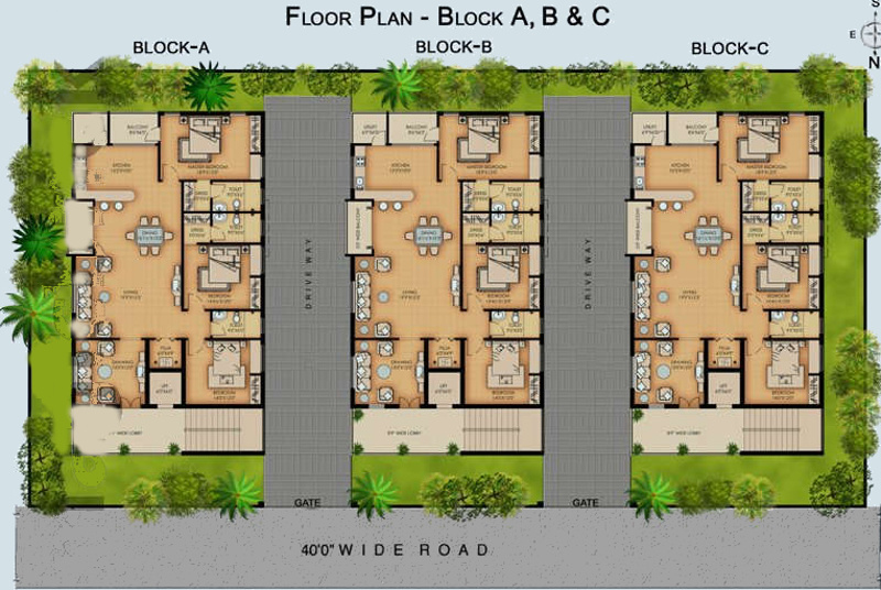  mont-castle Block A Cluster Plan