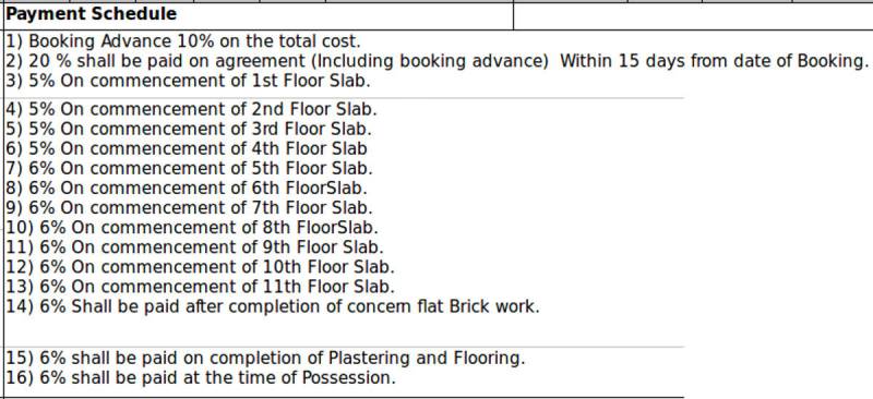 Images for Payment Plan of Mahaveer Tranquil