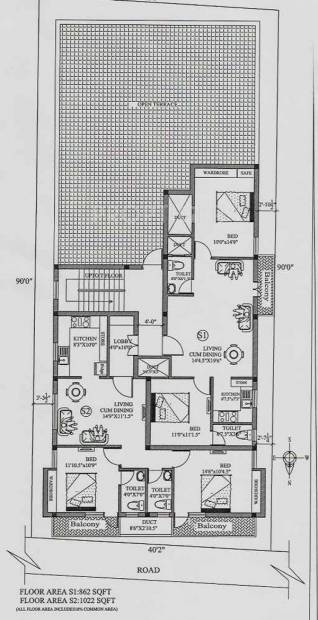 Images for Cluster Plan of Sri Rachana Apartment